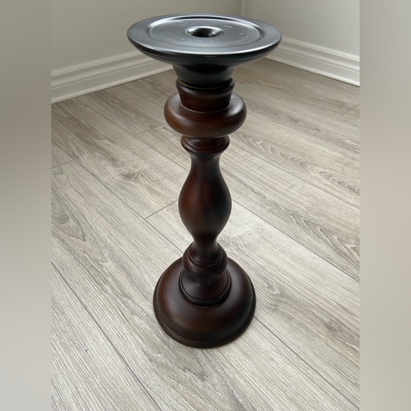 *HOST PICK* 2 POTTERY BARN Candle Holders  🕯️🕯️Fruitwood - Picture 9 of 14